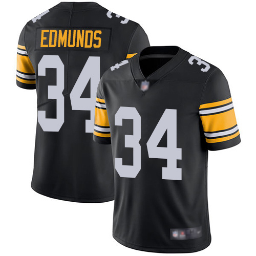 Men Pittsburgh Steelers Football #34 Limited Black Terrell Edmunds Alternate Vapor Untouchable Nike NFL Jersey->pittsburgh steelers->NFL Jersey